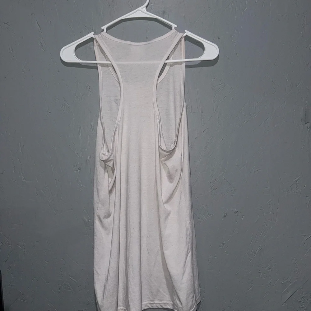 Gymshark Off-White Tank Top with Logo - Picture 3 of 3